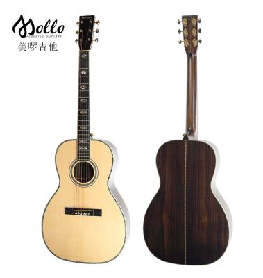 China High Quality Superior Impeccable Solid Handed Folk Guitar 41 Inches Made Acoustic Folk Wood Guitar for sale