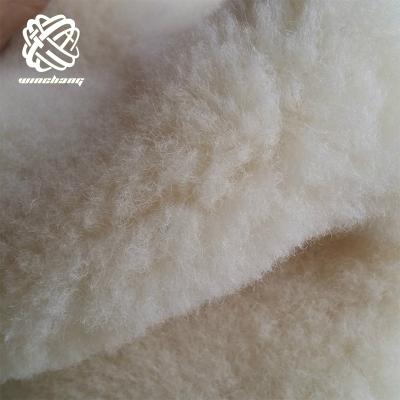 China Auto Upholstery 70% 100% Polyester Sherpa Fleece Fuax Fur Fabric Teddy Fur Fabric Uses For Lining Shoes Garment for sale