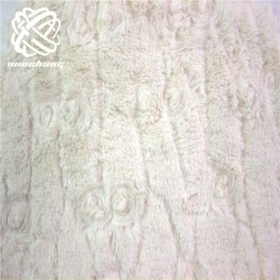 China Wholesale Rose Swirl Short Pile PV Plush Faux Rabbit Fur Fabric Faux Design Auto Upholstery Fur Fur for sale