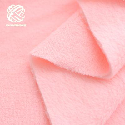 China Double Side Auto Amazon Upholstery Soft Coral Velvet Multiple Color Flannel Faux Fur Fabric For Garment Cover for sale