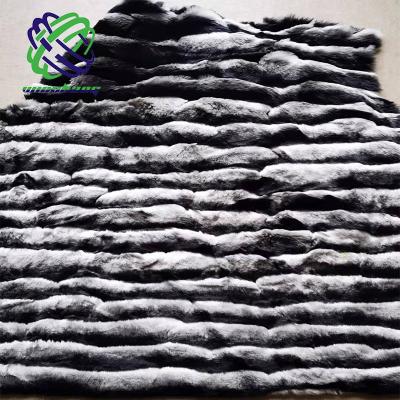 China Auto Upholstery China Factory Price Faux Fur Strips Chinchilla Fur Fabric For Garment Shoes for sale