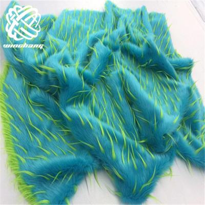 China Wholesale Two Tone Custom Speckled Jacquard Long Pile Faux Fur Raccoon Fur Auto Raccoon Fur From China Manufacturer Upholstery for sale