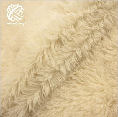 China China Wholesale Manufacturer Polyester Brush Faux Rabbit Fur Auto Upholstery 100% Thick Plush Faux Fur PV Faux Fur Fabric for sale