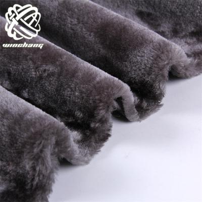 China Wholesale 100% Boa Polyester Boa Artificial Wool Shearling 8mm Faux Fur Fabric Auto Upholstery Faux Fur for sale