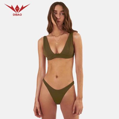 China 2021 New Breathable Multiple Matches Printed Racerback Bikini Women Swimwear for sale