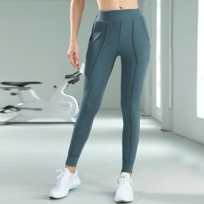 China Breathable 2021 US Size Women Custom Logo Yoga Leggings Private Label Sports Wear Running Leggings Yoga Pants With Zipper Design for sale