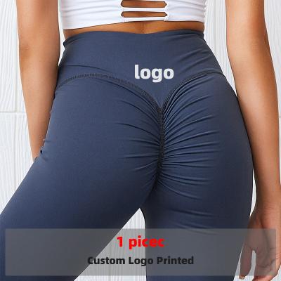 China The fashionable butt of breathable basics elastic crac! crack! Push Up Gym Gaiters Quick Dry Butt Lifting High Waisted Seamless Yoga Pant Gaiters for sale