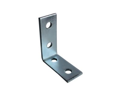 China Unistrut 4 Hole Angle Bracket L Shape Electrical Galvanized Angle Pipe Fittings for sale