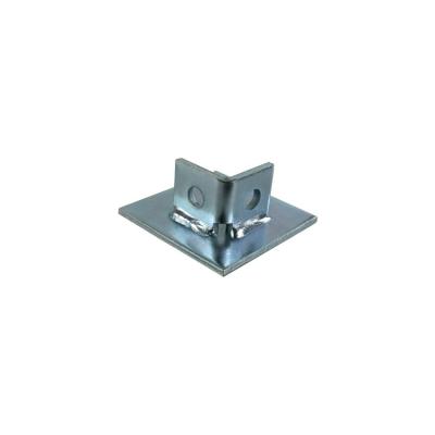 China Strut Fitting Galvanized Mild Steel Strut Channel Post Base U Channel Fittings for sale