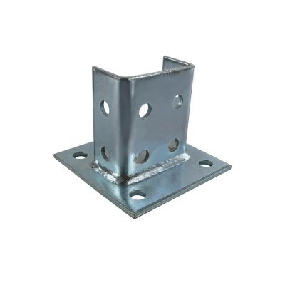 China Parede Unistrut Cantilever Brackets Folha de metal Soldadura Base de poste de metal de aço à venda