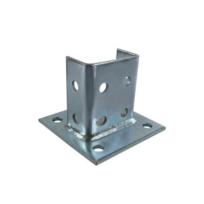 China Unistrut 90 Degree Angle Strut Bracket Perforated Unistrut C Channel for sale