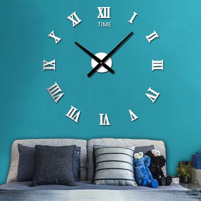 China High grade recommendation new product style antique acrylic wall punch large free creative digital wall clock for sale