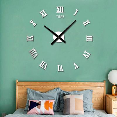 China New product style free creative recommendation antique acrylic wall punch small digital wall clock for sale