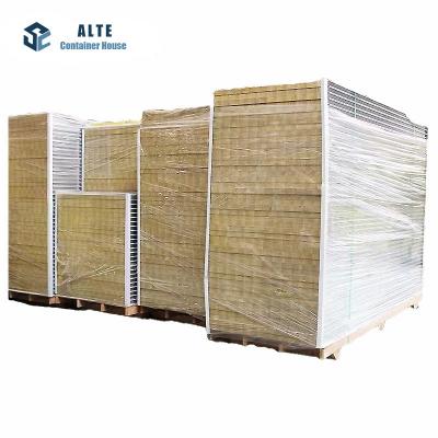 China Modern Rock Wool Panel Sandwich Making 50 75 100 A Fireproof Sandwich Panels Board For Wall for sale