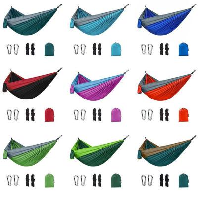 China 210T Adult Fabric Nylon Outdoor Camping Hammock Single Bachelor Hammock for sale