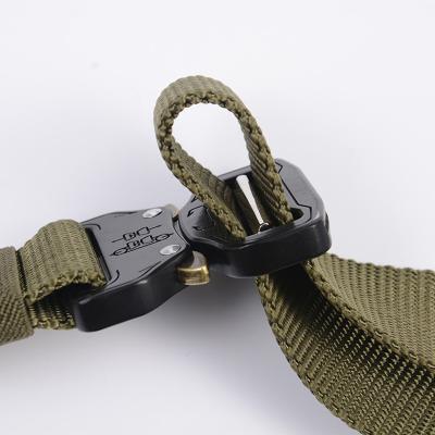 China Military PP Style Webbing Riggers Belt Metal Heavy Duty Quick Buckle Tactical Belt for sale