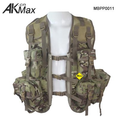 China 1050D Cordura Nylon with 2 Layers PU Coating British Military Multicam Webbing PLCE 90 Tactical Vest for sale