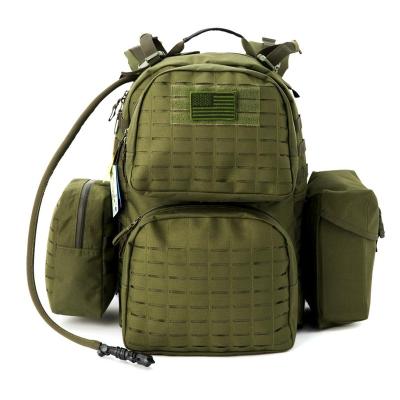 China Military Outdoor MILITARY Tactical Backpack, Medium Molle Rucksack, Army Day Hydration Pack with Support and Kits Medical Pouch for sale