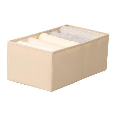 China Sustainable Clothing Pants Storage Box Clothing Bedroom Storage Box Furniture Separated Storage Bins for sale