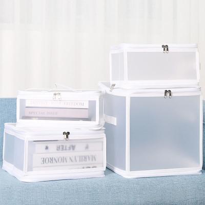 China Storage Box Environmentally Friendly Plastic Waterproof Underwear Toys Books Cosmetics PP Storage Box Organizer Storage Desktop Transparent Boxes for sale