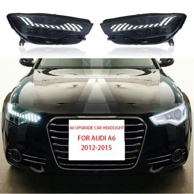 China Upgrade Aftermarket A6L A6 Car Plug & Play Headlight For Audi A6 Modified Xenon Full 2012-2018 80*40*40 for sale