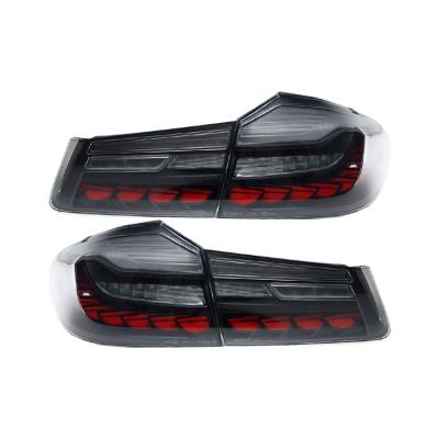 China Genuine Modified Car Parts Upgrade Car Rear Cut-off Light Stop Smoked Rear Tail Light For BMW 5 Series G30 G38 Dragon Scales 525li 528li 530 for sale