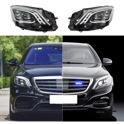 China Shaliyuan Automotive Car Full Led Upgrade Headlight For Mercedes-Benz W222 2017 2016 2015 2014 80*40*40 for sale