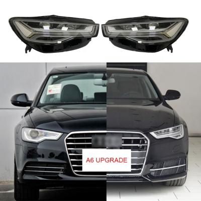 China Modified Aftermarket A6L A6 Car Plug & Play Headlight For Audi A6 C7 Full PA Xenon Upgrade 2012-2018 80*40*40 for sale