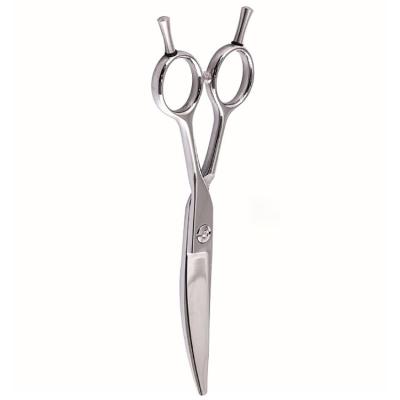 China Professional Curved Japanese Steel Scissors Hair Cutting Scissors 440C Barber Scissors Beauty Hairdressing Curved for sale