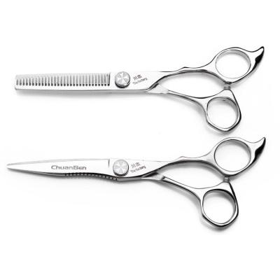 China Professional Custom Made Stainless Steel Beauty Hairdressing Pakistan Thinning Scissors Barber Hair Styling Cutting Haircut Scissors JP for sale