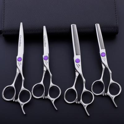 China JP Beauty Professional Stainless Steel Scissors Barber Hair Thinning Scissors 5.5 6.0 Inch Cutting Beauty Hairdressing for sale