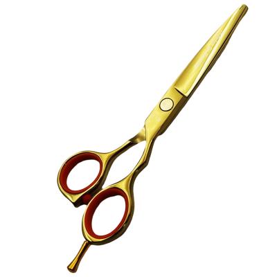 China Japanese Steel Thinning Scissors Hair Cutting Scissors Thinning Hairdressing Shears 5.5 Hair Grooming Golden Scissors for sale