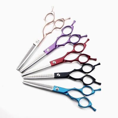 China Thinning Scissors 6.5 Inch Groomer Stainless Steel Chinese Type Straight Hair Shear 440c Euro Pet Thinning Scissors for sale