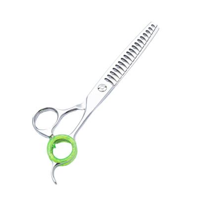 China Thinning Scissors 6.5 Inch High Grade 440C Stainless Steel Dog Hair Pet Grooming Scissors Japanese Thinning Scissors for sale