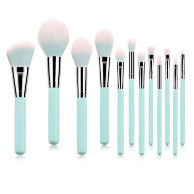 China Skin Friendly 12PCS Professional Luxury Makeup Brushes With Travel Portable Bag Cosmetic Brush Set for sale