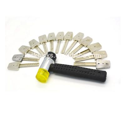 China Hot Sale Aluminum Alloy 14 in 1 Aluminum Alloy Kaba Bump Lock Pick Set Key Opener Locksmith Tools Locksmith Supplies for sale