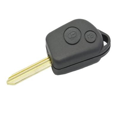 China ABS Factory Price Transponder Key 2 Button Car Key Cover Remote Key Shell For Citroen Elysee for sale