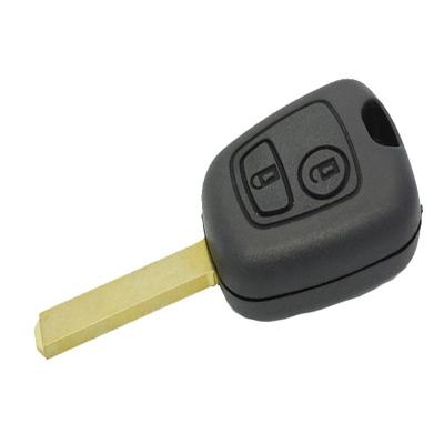 China Replace Car Key Case High Qualityfor Car Locks 2 Button Remote Key Casing With Slot No Logo Car Key Shell for sale