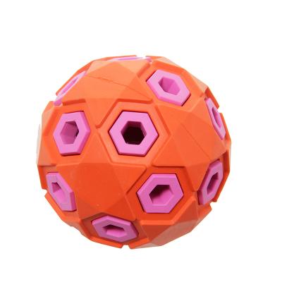 China Viable Colors Blink Wholesale Custom Ball TPR Sound Rubber Dog Toy Shaping Durable Light Inside Dog Chew Pet Toy for sale