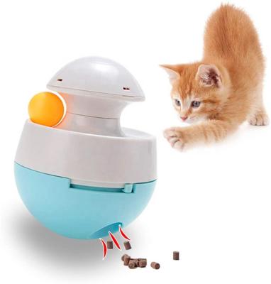 China Small size custom made wholesale food puzzle feeder treat pet relief interactive disjoint ball Cat Toy Tumbler workable for sale