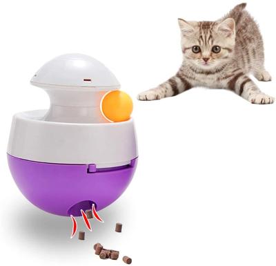 China New Product Viable New Product Leakage Food Puzzle Feeder Treat Feeder Small Size Temptress Cat Tumbler Food Ball for sale