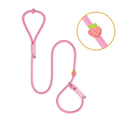 China Wholesale Eco-Friendly Sustainable Automatic Retractable Shock Pattern Nylon Rope Dog Leather Dog Leash And Collar for sale