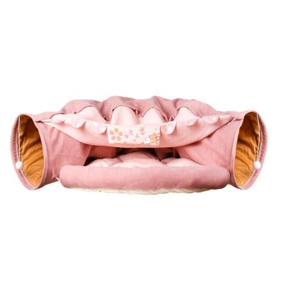 China Viable Interactive Play Toy Mouse Plush Toy Felt Cat Bed Tunnel from OEM Cat Play High Quality Pet for sale