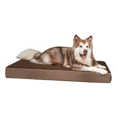 China Travel All Season Use Custom Size Egg-Crate Foam Blanket Machine Removable Cotton Plush Dog Pet Bed Portable Firm Mat for sale