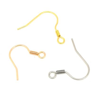 China Stainless Steel Ear Wire Ear Wire Earring Hooks Hypoallergenic Findings for DIY Jewelry Making Findings for sale