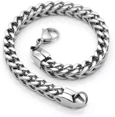 China Mens Womens Jewelry Figaro Box Restrictor Link Chain Bracelet Hiphop Stainless Steel Rock Biker Cuff Bangles Punk Bracelets for sale