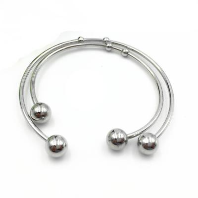 China CLASSIC Ball-end Wire Stainless Steel Charm Bracelet Bangle Blank Volume For Jewelry Making for sale