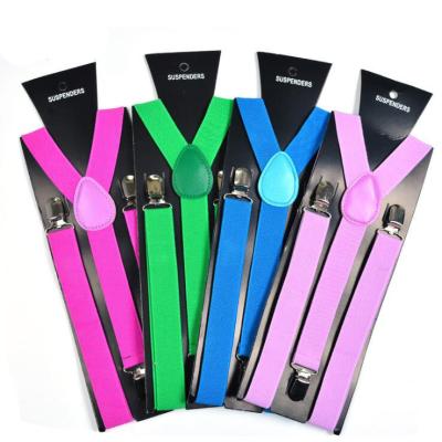 China Polyester Suspenders - Adjustable Suspenders w/Braces - Elastic Y-Back Suspender Men and Women for sale