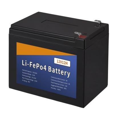 China factory long life cycle deep cycle rechargeable solar lithium battery pack 12ah 12v OEM ODM solar battery lifepo4 for solar panel for sale