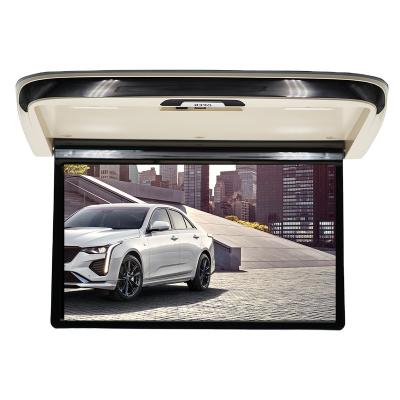 China Full Touch 16 Inch 2+16G Android 9.0 Car Headrest Monitor Ceiling TV 4K IPS Screen Remote Control Universal KJTouch Car Headrest Monitor for sale